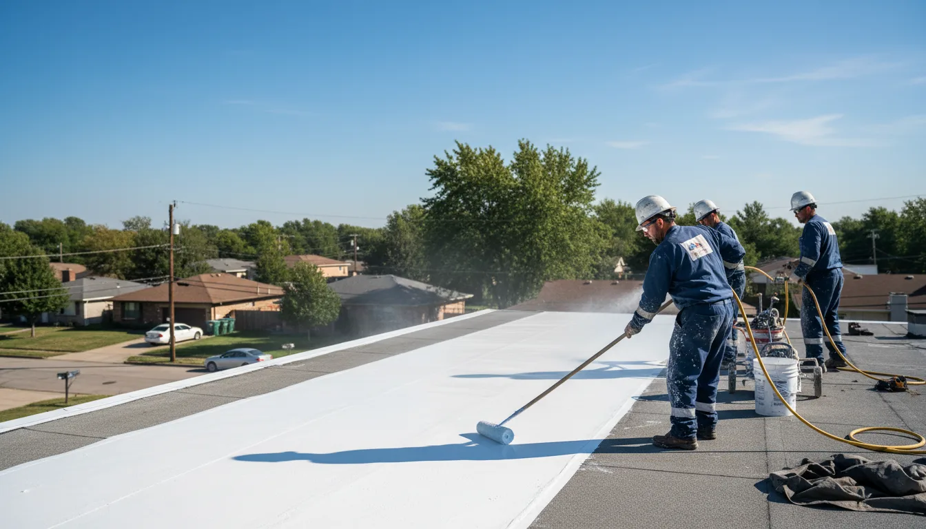 Commercial roof coating in Fithian, IL near me